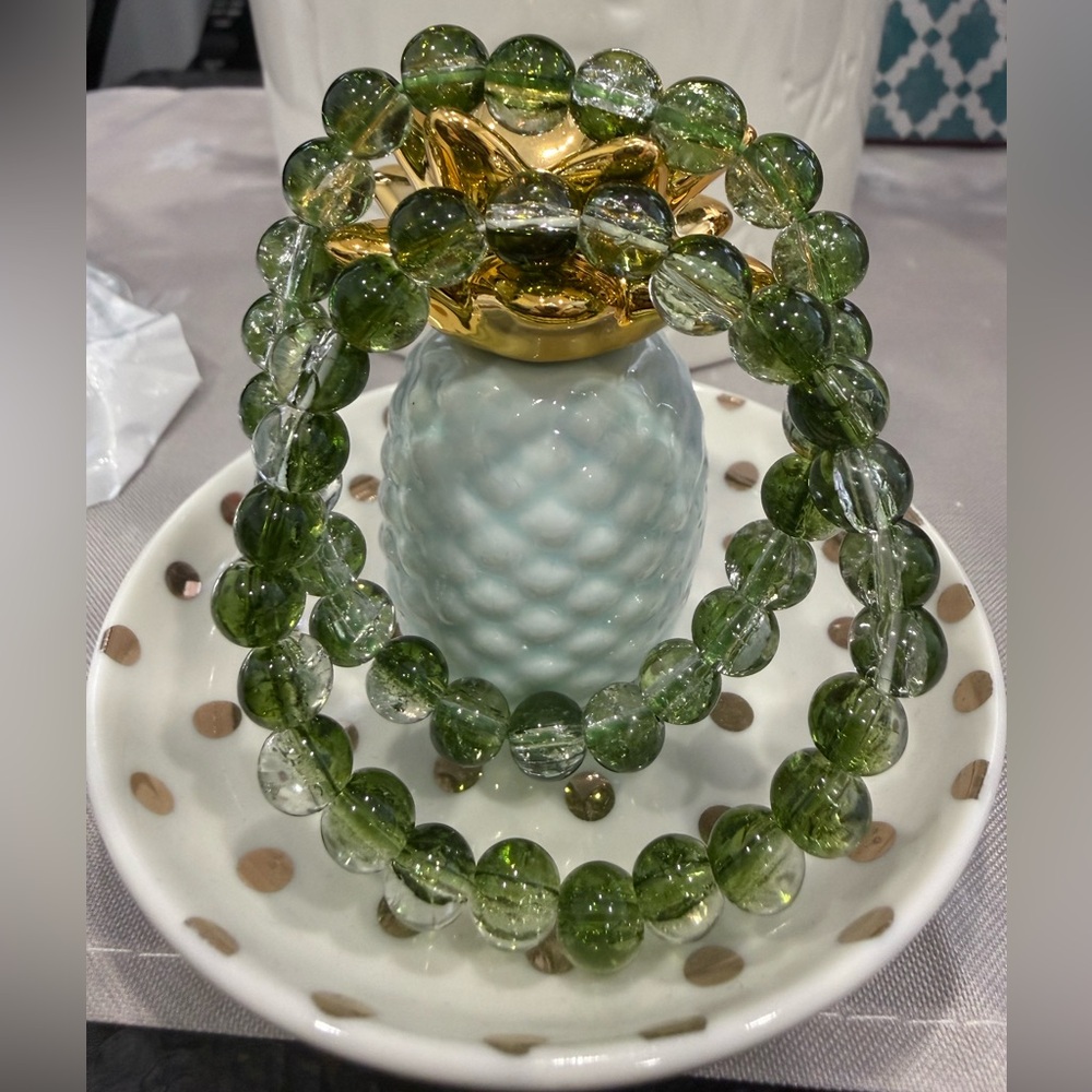 Lucky Charm Jewelry with Sphere Beads, Natural Gloss